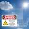 Signmission Radiation & Laser Sign, 3.5 in H x 5 in W, Vinyl Decal, Rectangle OS-2PACK-DS-D-35-L-2210 - alternate 3